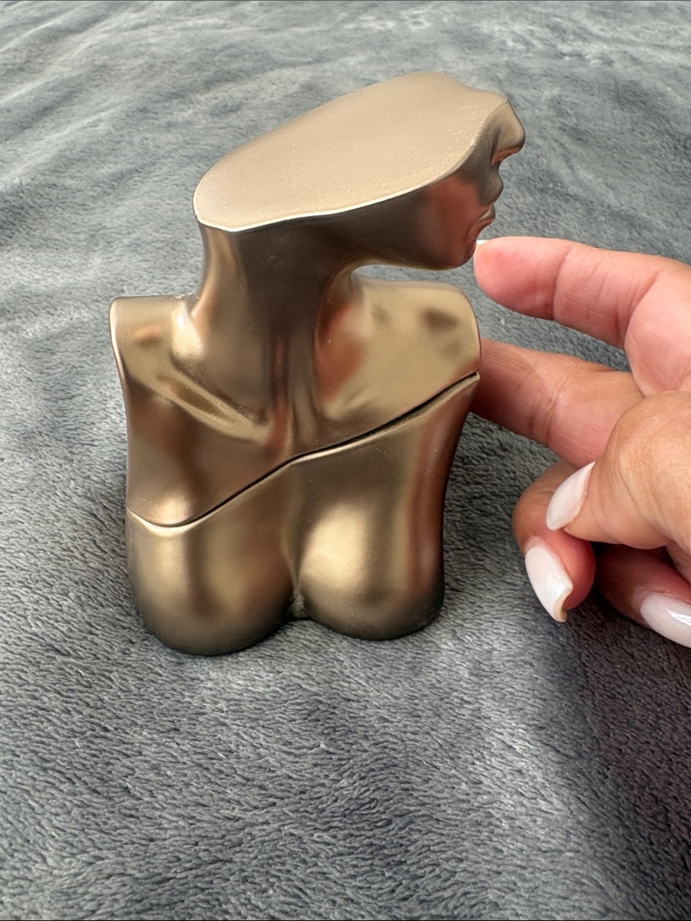 Contemporary Gold Abstract Torso Decorative Accent